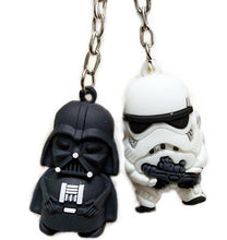 Load image into Gallery viewer, Darth Vader and Soldier Keychain