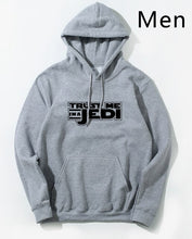 Load image into Gallery viewer, Trust Me I'm a Jedi White Hoodie Star Wars