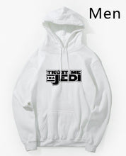 Load image into Gallery viewer, Trust Me I'm a Jedi White Hoodie Star Wars